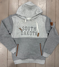Load image into Gallery viewer, Embossed Hoodie-Leather Detailed

