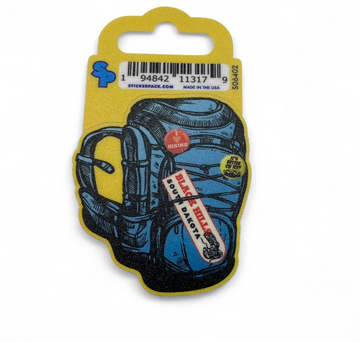Backpack with Patches Sticker Small