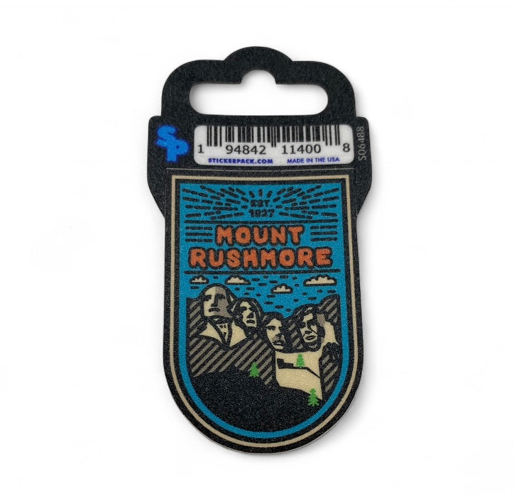 Blue Burst Mt. Rushmore Sticker Small