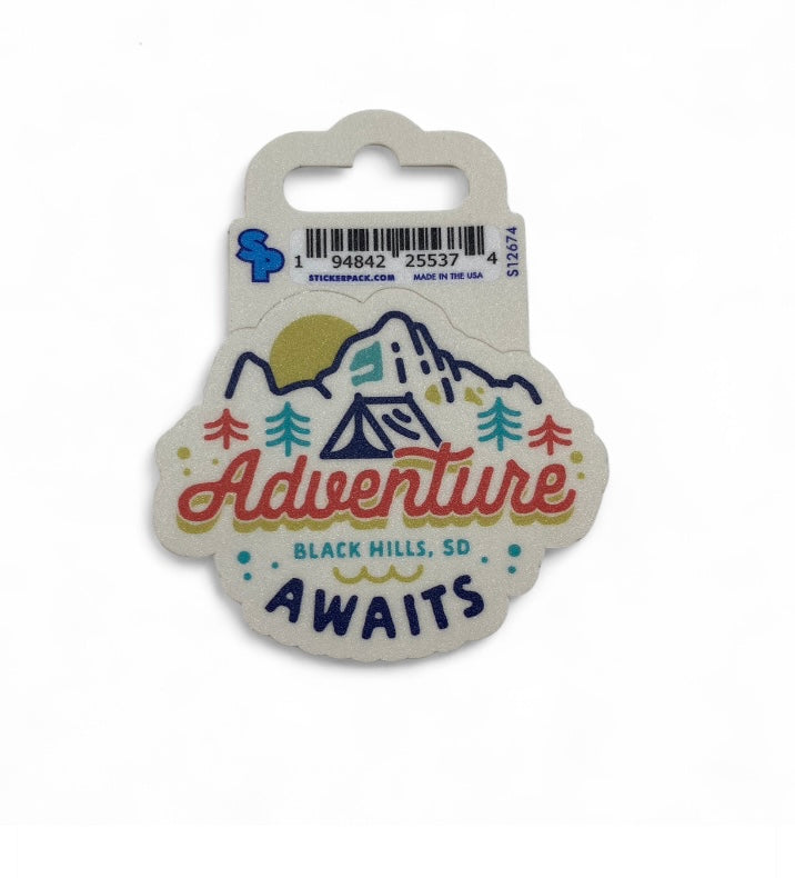 Adventure Awaits Sticker Large