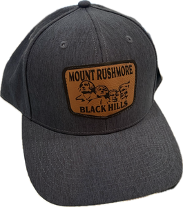 Rushmore Leather Patch Hat- Navy