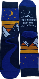 I'd Rather Be In The Mountains Socks