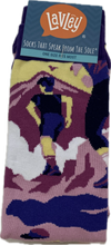 Load image into Gallery viewer, Rise and Climb Purple Socks
