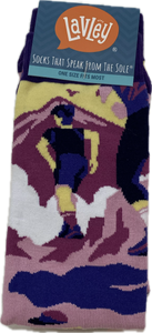 Rise and Climb Purple Socks