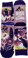 Load image into Gallery viewer, Rise and Climb Purple Socks
