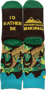 I'd Rather Be Mountain Biking Socks