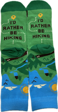 Load image into Gallery viewer, I&#39;d Rather Be Hiking Socks
