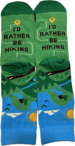 I'd Rather Be Hiking Socks
