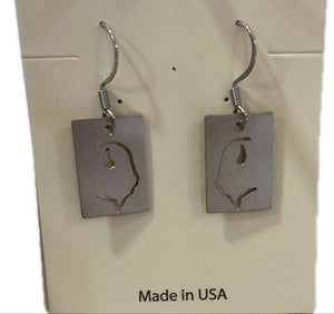 Bison Profile Earrings
