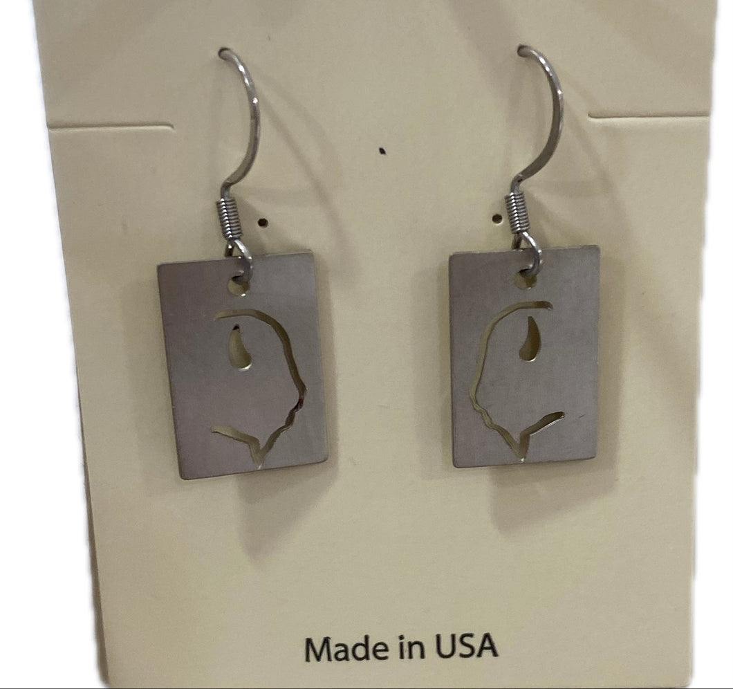 Bison Profile Earrings