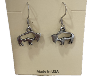 Cutout Buffalo Earrings