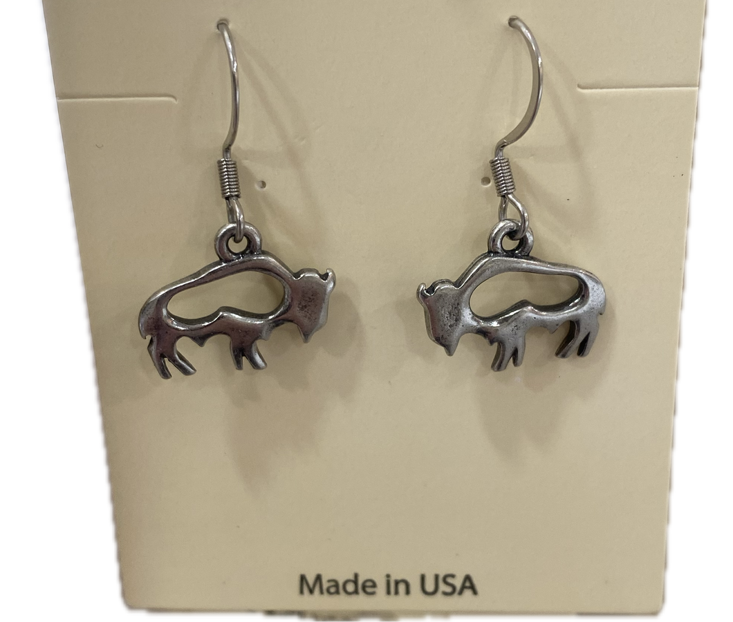 Cutout Buffalo Earrings