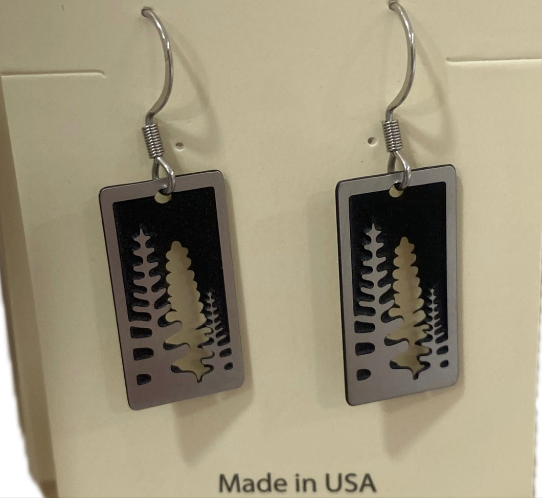 Triple Tree Dangle Earring