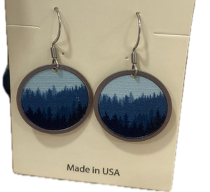Dangle Tree Disc Earring