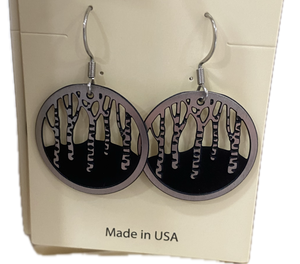 Dangle Birch Tree Earring