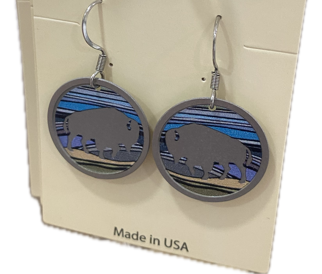 Dangle Bison Earring
