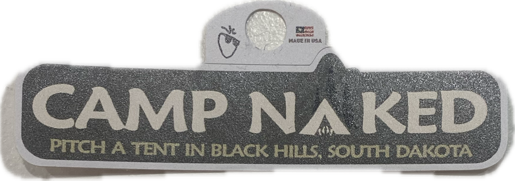 Camp Naked Sticker