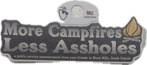 More Campfires Less Assholes Sticker