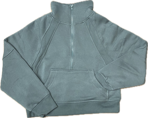 Fleece 1/2 Zip Kangaroo